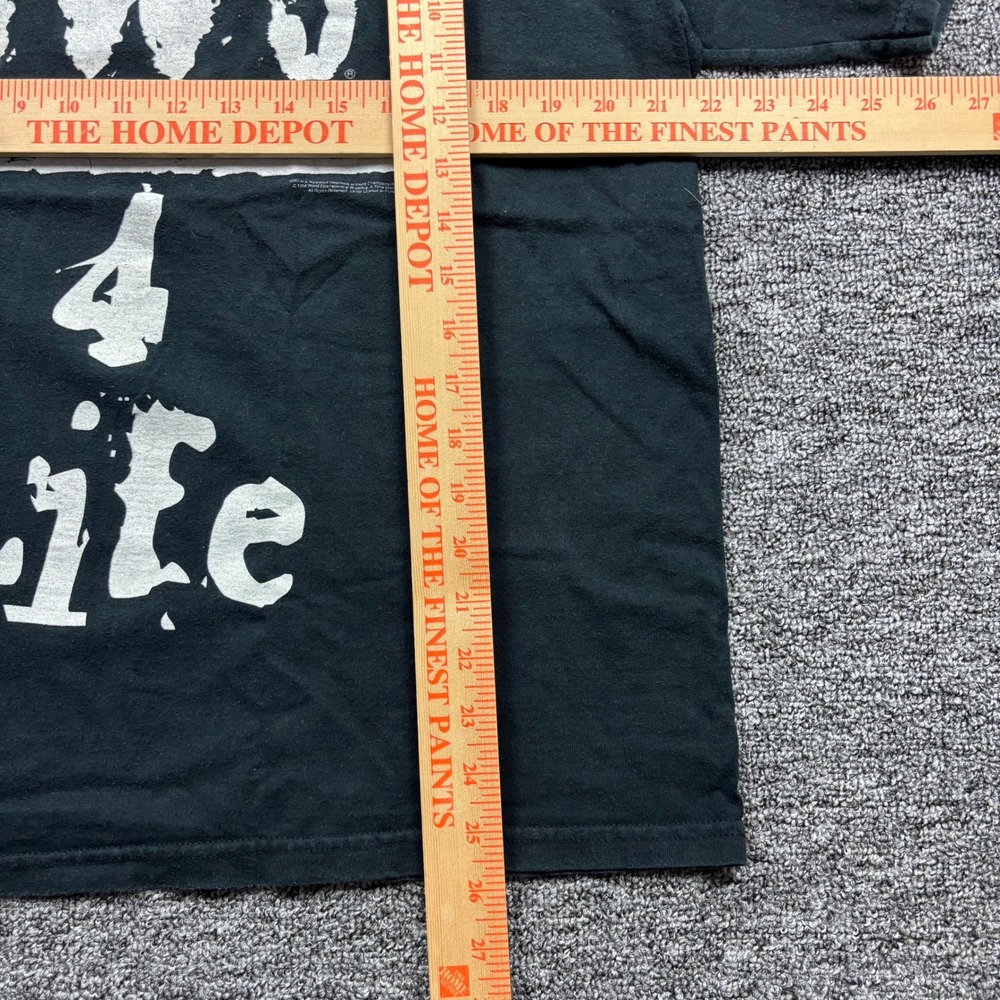 Vintage 1998 Tultex WWF nWo 4 Life Graphic Black T-Shirt Men's Size Large - Picture 6 of 6